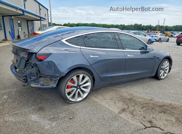 5YJ3E1EB4JF079321 2018 TESLA MODEL Gray Trasero derecho