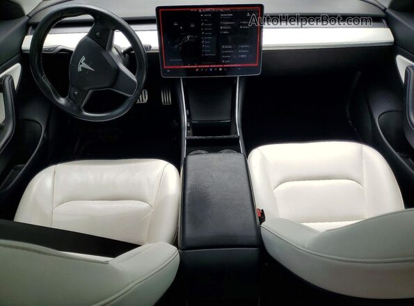 5YJ3E1EB4JF079321 2018 TESLA MODEL Gray Vista del salpicadero