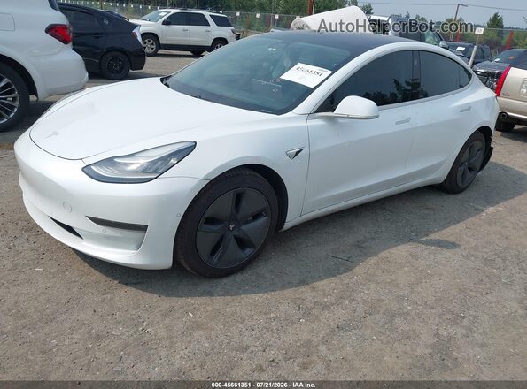 5YJ3E1EB4JF108476 2018 TESLA MODEL 3 White Vista tres cuartos delantera izquierda
