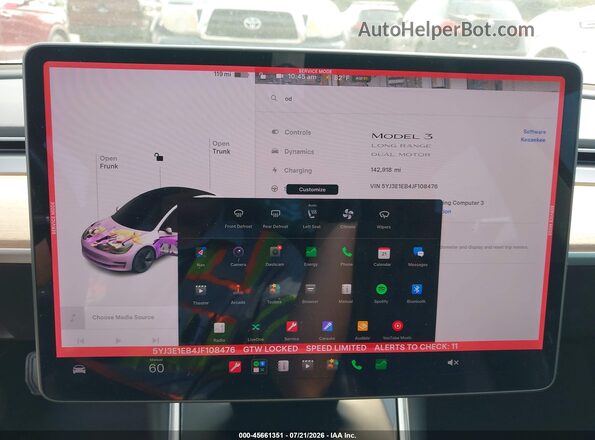 5YJ3E1EB4JF108476 2018 TESLA MODEL 3 White 