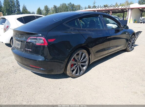 5YJ3E1EB4KF425675 2019 TESLA MODEL 3 Черный Задняя правая четверть