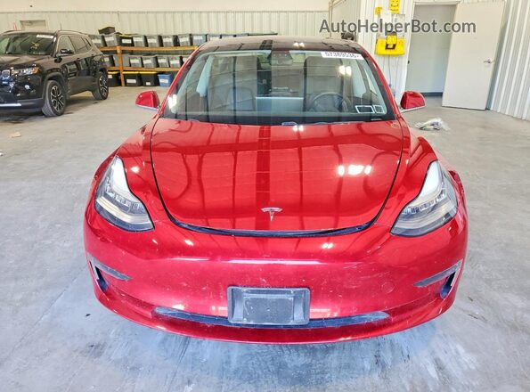 5YJ3E1EB4KF452472 2019 TESLA MODEL Red Vista frontal