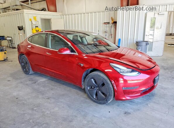 5YJ3E1EB4KF452472 2019 TESLA MODEL Red Delantero derecho