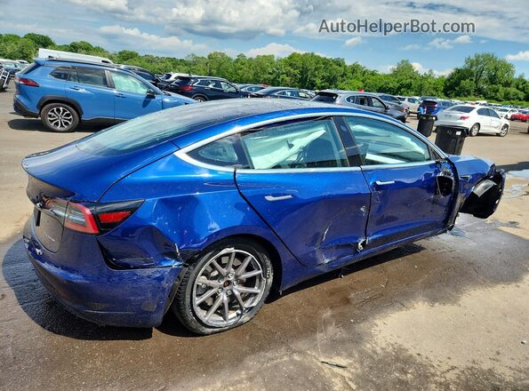5YJ3E1EB4KF526764 2019 TESLA MODEL Blue Հետևի աջ