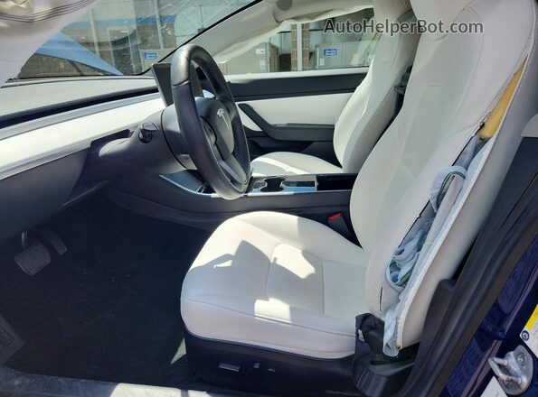 5YJ3E1EB4KF526764 2019 TESLA MODEL Blue Սալոնի դիմացի տեսք