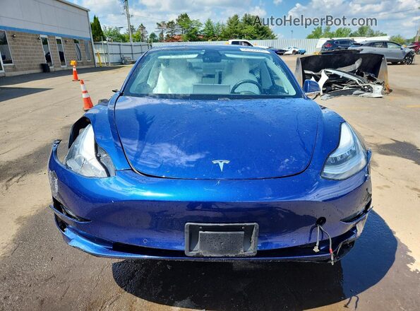 5YJ3E1EB4KF526764 2019 TESLA MODEL Blue Դիմացի տեսք