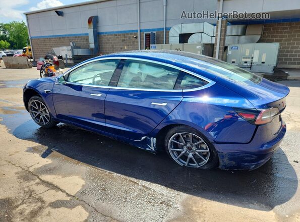 5YJ3E1EB4KF526764 2019 TESLA MODEL Blue Հետևի ձախ