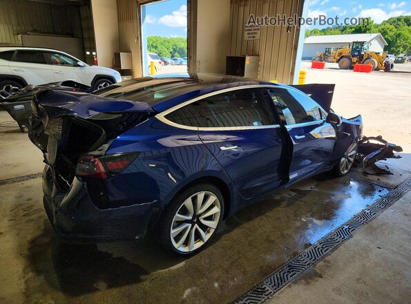 5YJ3E1EB4LF787488 2020 TESLA MODEL Синий Задняя правая четверть