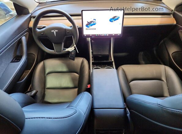 5YJ3E1EB4LF787488 2020 TESLA MODEL Синий Вид панели приборов