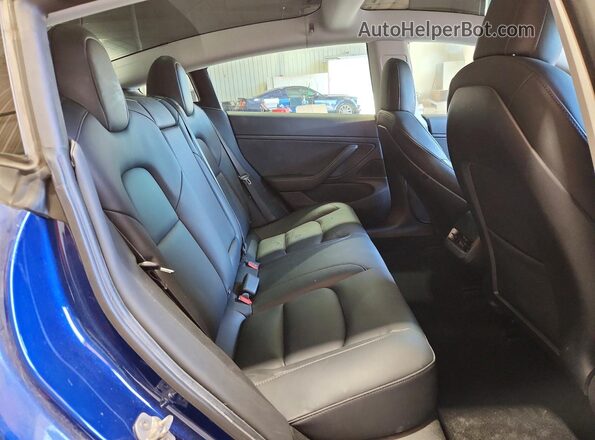 5YJ3E1EB4LF787488 2020 TESLA MODEL Синий Вид задних сидений