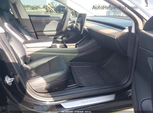 5YJ3E1EB4LF790827 2020 TESLA MODEL 3 Black წინა სალონის ხედი