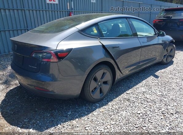 5YJ3E1EB4MF063236 2021 TESLA MODEL 3 Gray უკანა მარჯვენა