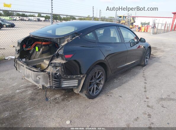 5YJ3E1EB4MF836707 2021 TESLA MODEL 3 Black უკანა მარჯვენა