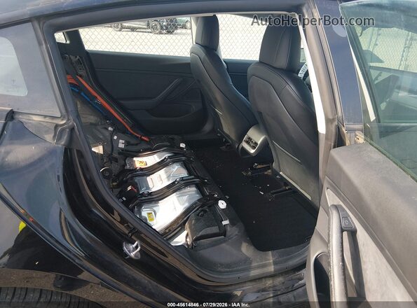 5YJ3E1EB4MF836707 2021 TESLA MODEL 3 Black VIN კოდის სტიკერის ხედი