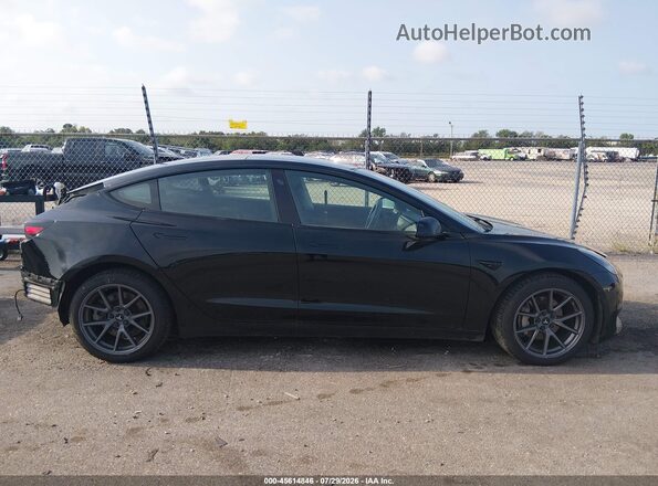 5YJ3E1EB4MF836707 2021 TESLA MODEL 3 Black უკანა სალონის ხედი