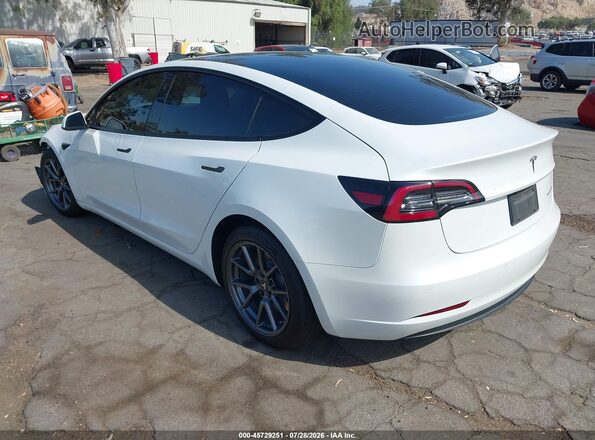 5YJ3E1EB4MF869609 2021 TESLA MODEL 3 Белый Задняя левая четверть