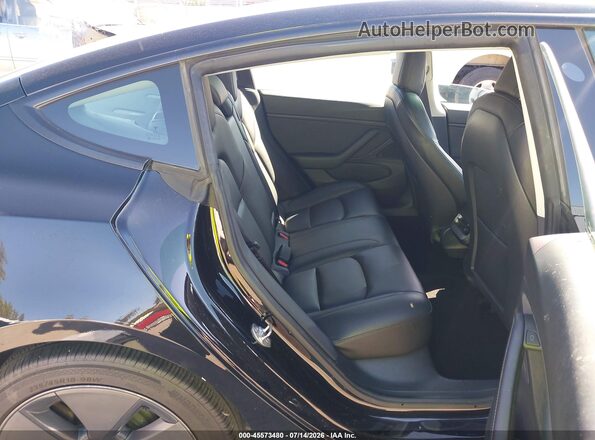 5YJ3E1EB4MF879525 2021 TESLA MODEL 3 Black VIN კოდის სტიკერის ხედი