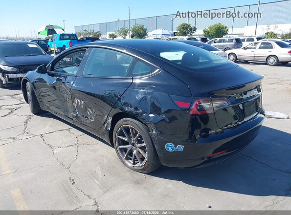 5YJ3E1EB4MF879525 2021 TESLA MODEL 3 Black უკანა მარცხენა