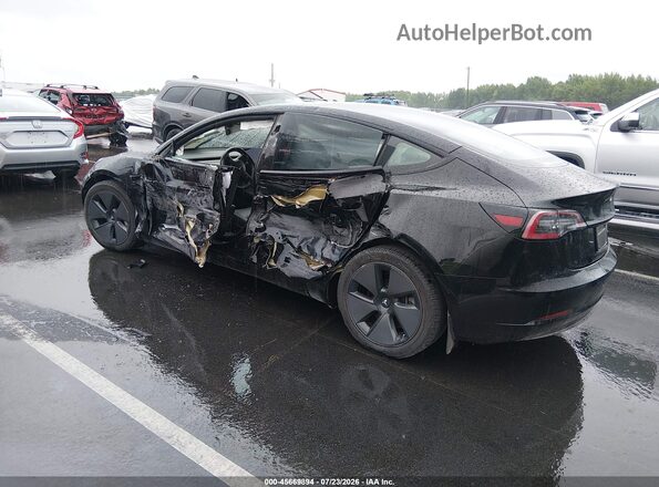 5YJ3E1EB4MF928349 2021 TESLA MODEL 3 Black Rear left