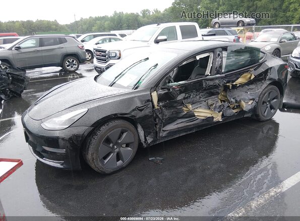 5YJ3E1EB4MF928349 2021 TESLA MODEL 3 Black Front left