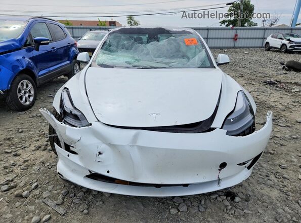 5YJ3E1EB4NF180509 2022 TESLA MODEL White Vista frontal