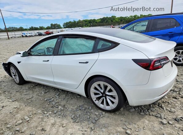 5YJ3E1EB4NF180509 2022 TESLA MODEL White Trasero izquierdo