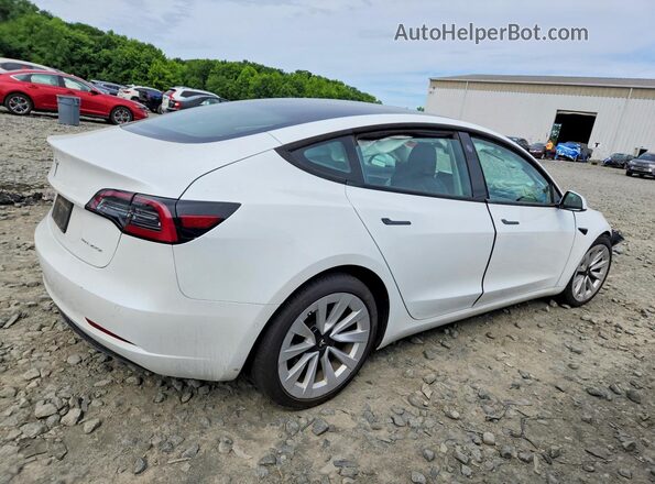 5YJ3E1EB4NF180509 2022 TESLA MODEL White Trasero derecho