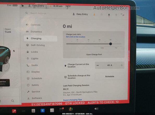 5YJ3E1EB4NF187086 2022 TESLA MODEL 3 Blue 
