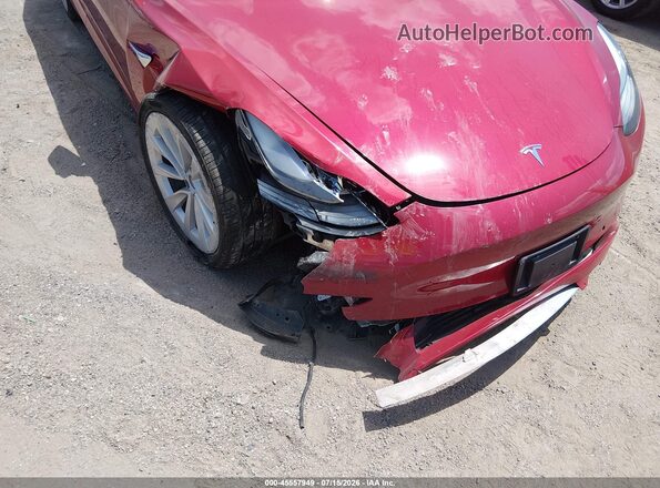 5YJ3E1EB4NF187976 2022 TESLA MODEL 3 Красный Вид спереди
