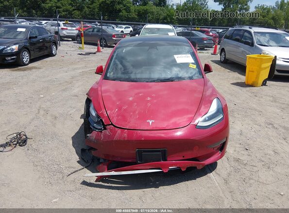 5YJ3E1EB4NF187976 2022 TESLA MODEL 3 Красный Вид сзади