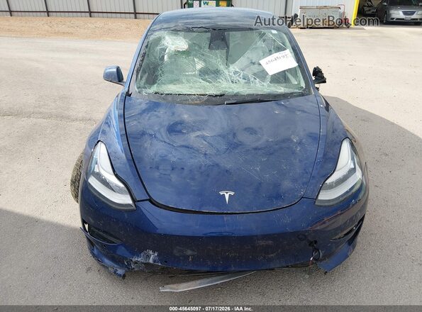 5YJ3E1EB4NF244418 2022 TESLA MODEL 3 Blue წინა ხედი