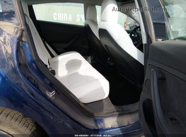 5YJ3E1EB4NF244418 2022 TESLA MODEL 3 Blue VIN კოდის სტიკერის ხედი