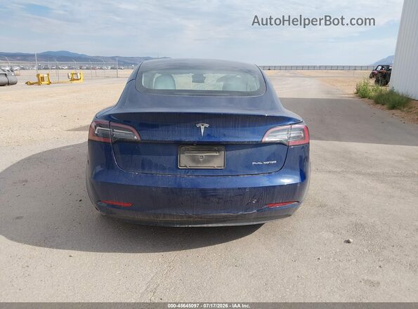 5YJ3E1EB4NF244418 2022 TESLA MODEL 3 Blue 