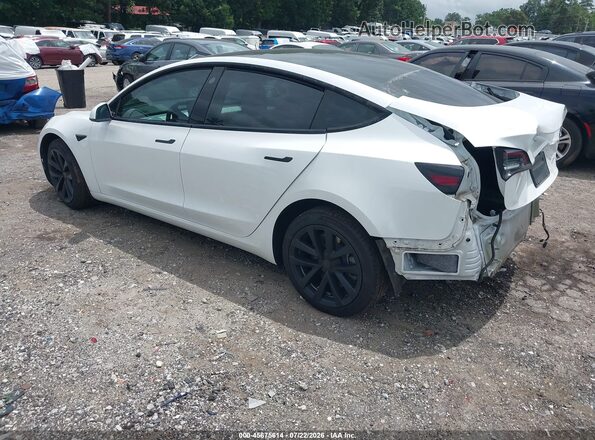5YJ3E1EB4NF271019 2022 TESLA MODEL 3 Белый Задняя левая четверть
