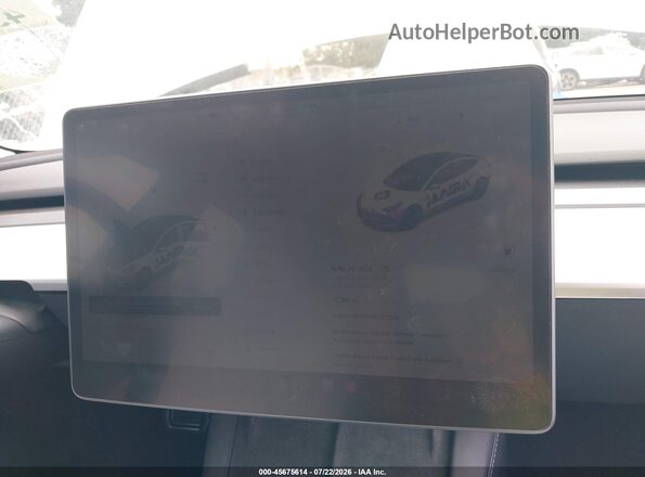 5YJ3E1EB4NF271019 2022 TESLA MODEL 3 Белый Вид задних сидений