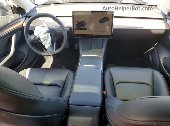5YJ3E1EB4NF275975 2022 TESLA MODEL Gray Առջևի վահանակի տեսք