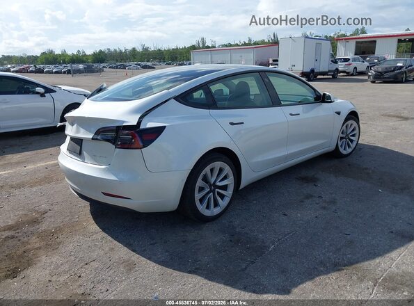 5YJ3E1EB4NF312698 2022 TESLA MODEL 3 White Հետևի աջ