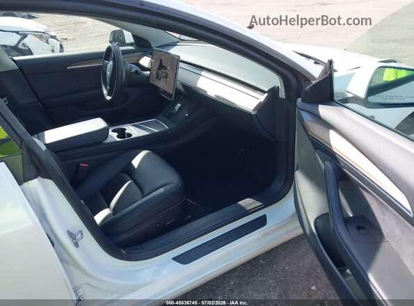 5YJ3E1EB4NF312698 2022 TESLA MODEL 3 White Սալոնի դիմացի տեսք