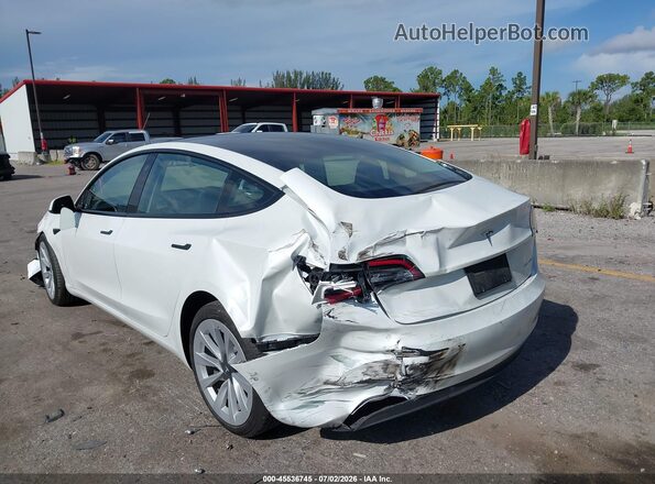 5YJ3E1EB4NF312698 2022 TESLA MODEL 3 White Դիմացի տեսք
