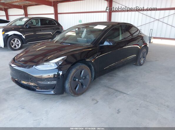 5YJ3E1EB4PF598894 2023 TESLA MODEL 3 Black Передня ліва чверть