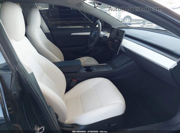 5YJ3E1EB4PF655367 2023 TESLA MODEL 3 Black Вид салону спереду