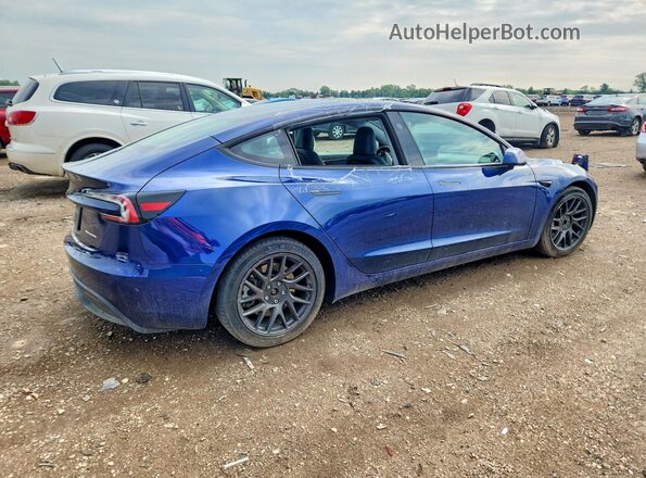5YJ3E1EB4RF755066 2024 TESLA MODEL Blue Trasero derecho