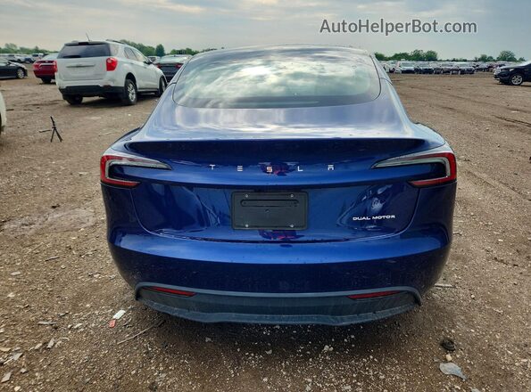 5YJ3E1EB4RF755066 2024 TESLA MODEL Blue Vista trasera