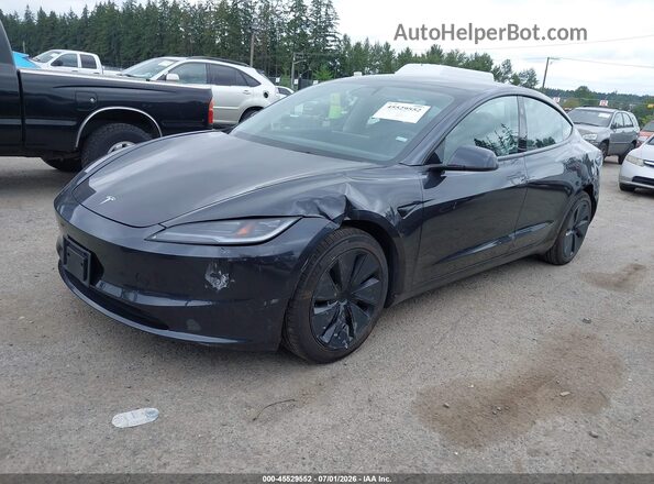 5YJ3E1EB4SF055585 2025 TESLA MODEL 3 Gray Առջևի ձախ երեք քառորդ տեսարան