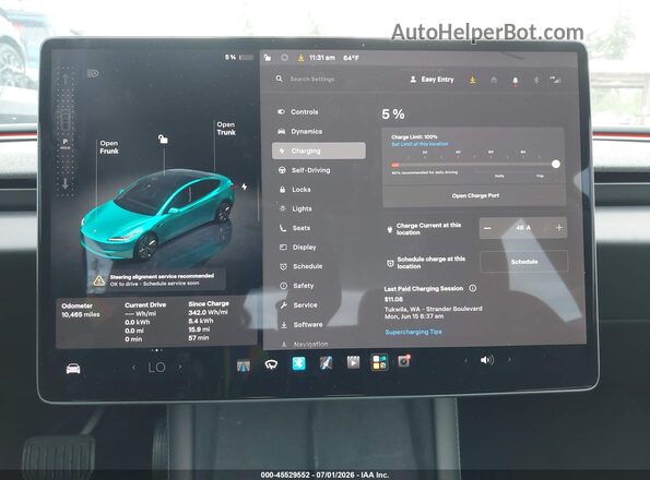 5YJ3E1EB4SF055585 2025 TESLA MODEL 3 Gray 