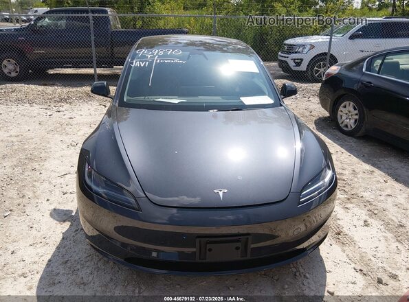 5YJ3E1EB4SF959890 2025 TESLA MODEL 3 Gray Widok zestawu wskaźników