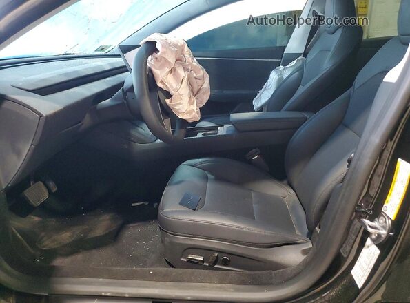 5YJ3E1EB4SF982294 2025 TESLA MODEL Черный Вид салона спереди