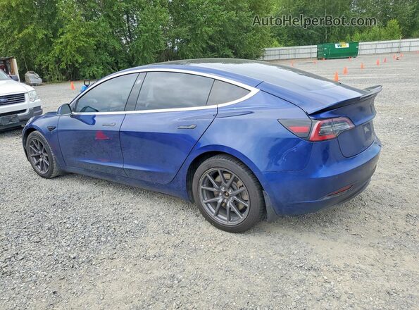 5YJ3E1EB5JF093681 2018 TESLA MODEL Синий Задняя левая четверть