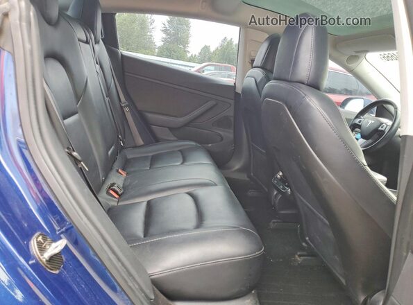 5YJ3E1EB5JF093681 2018 TESLA MODEL Синий Вид задних сидений