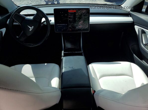 5YJ3E1EB5JF097004 2018 TESLA MODEL Black Առջևի վահանակի տեսք
